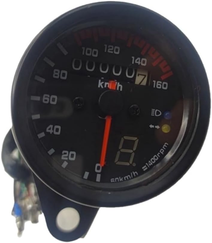 Motorcycle Odometer Gauge Motorbike Dashboard Odometer Km Meter Dashboard Motorcycle Display Retro Tachometer With Gear