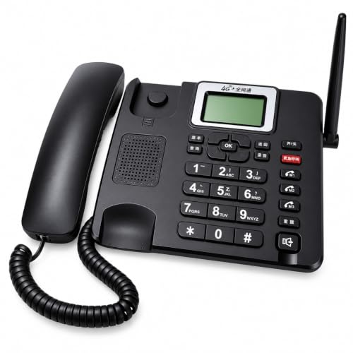 Vikye 4G Wireless Desk Phone Unlocked Retro Cellular SIM Card Telephone