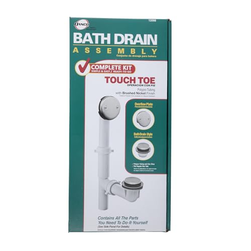 Danco Touch-Toe Drain Kit in Brushed Nickel (12098) by Danco - Used condition - Image 7