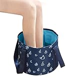 WGDPMGMZ usammenklappbareFußbadewanne Zusammenklappbare Eimer zum Einweichen Füße Tragbare Reisen Fußbadewanne Faltfuß Spa Einwäsches Waschbecken Wasserbehälter für Camping Picknick (Color : 1)