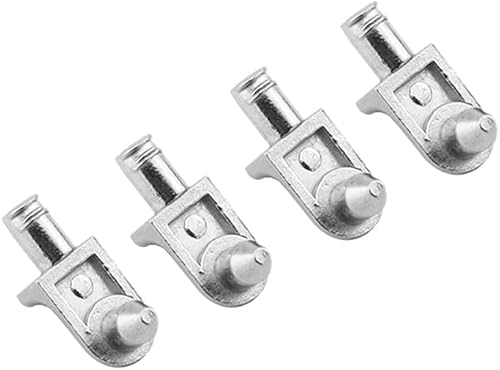 Vista 3 de 24 clavijas de soporte para estante, clavijas de soporte de estante de 1/5 pulgadas de diámetro, clips en forma de L de aleación de zinc para cocina