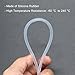VictorsHome Silicone Tubing, 1mm ID x 2mm OD, 16.4ft (5m) Length, Flexible Silicone Rubber Tube Water Air Hose Pipe for Pump Transfer Transparent