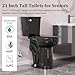 Simple Project Tall Toilet for Seniors 21 inch Extra High Toilets, Comfort Bowl Heigh 21
