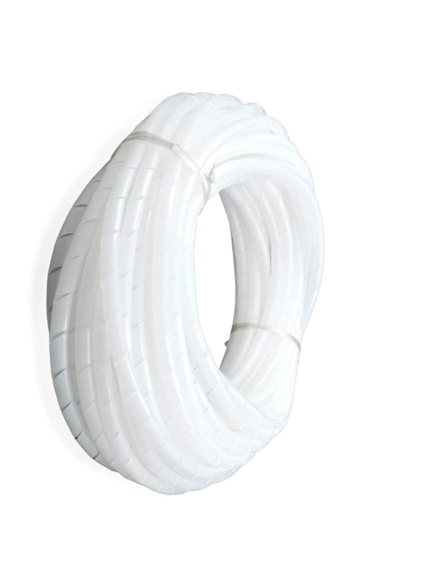 The Pujara River Fox® Spiral Sleeve Wrap and Wire Organizer Band for 3D Printer CNC Machine Computer Pc Tv (White 10mm, 20 Meter Length) (B0CRB5Q179) Amazon Price History, Amazon Price Tracker
