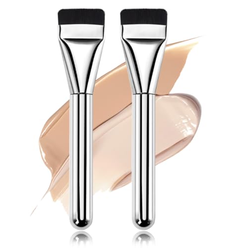 GGUFAY Lot de 2 pinceaux pour fond de teint, correcteur, poudre, maquillage, pour femme, idéal comme cadeau beauté