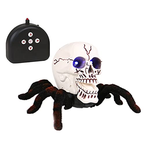 OUZHOU Juguete del araña del cráneo del araña de infrarrojos robusto juguete del araña con mando a distancia no tóxico juguete del araña del esqueleto sin hilos Cover