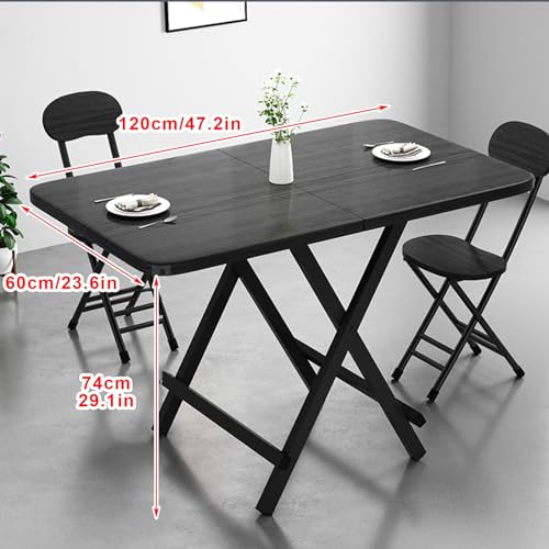 Table à Manger Pliable Portable Table d'appoint d'extérieur pour Patio et Événements