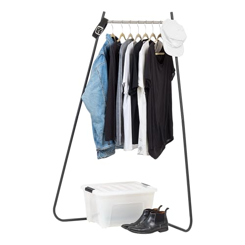 image for IRIS USA Stylish Corner Clothes Rack for Hanging Clothes, Easy to Asse