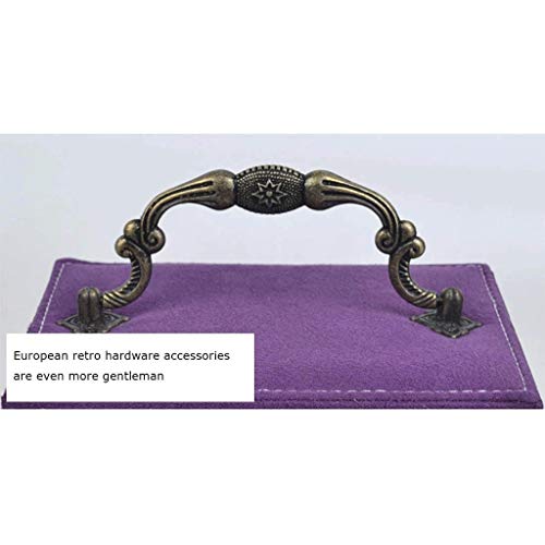 Boîte à bijoux rétro en flanelle pour colliers et bagues - 5