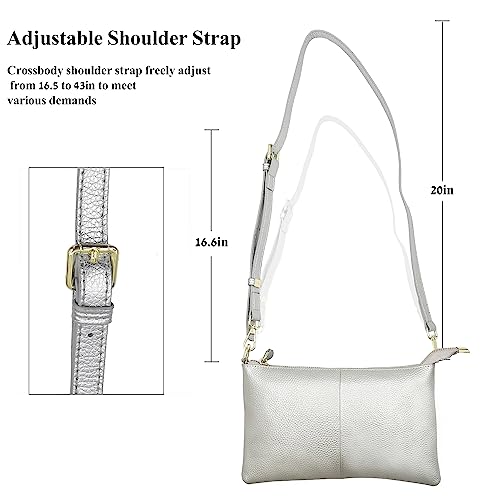Image of Beurlike Leather Wristlet Wallet Clutch Purses For Women Small Crossbody Phone Bags