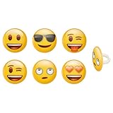 CakeDrake Cake, Cupcake,Donut, Cookie Decor; Compatible with emoji theme assortment cupcake rings (1