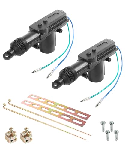 UNLRAE 2 Pack Power Door Lock Kit,Car Accessories Door Lock Actuator,Automotive Replacement Universal 2 Wire 12V Heavy Duty High Power Doors Actuator Conversion Kit,Suitable for Most 12V Vehicles