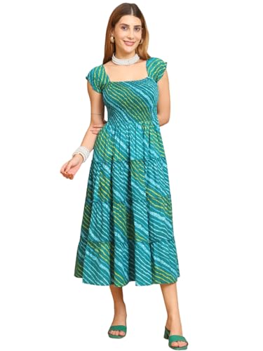 Robe d'été élégante fluide pour dissimuler les rondeurs avec style