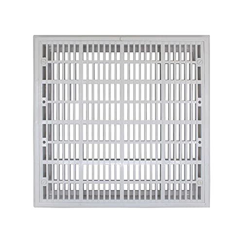 OemClima Square main drain cover for inground pool drain grate cover plate grill for swimming pool, Outer dimension 186x186mm - Image 2