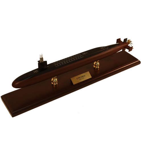 Executive Series SCMCS025 Ohio Class Submarine 1:350 Scale Mahogany Display Model on Stand