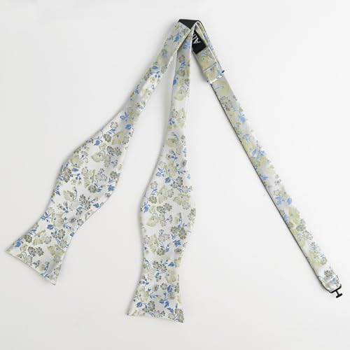 Image of Alizeal Mens 2pcs Floral Bow Tie Set