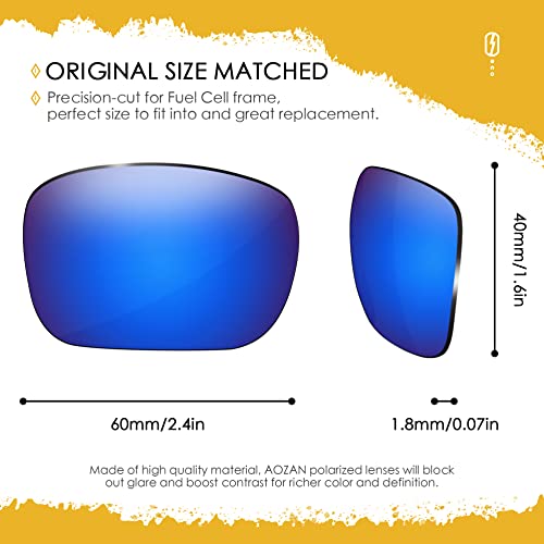 Image of ANSI Z87.1 Replacement Lenses For Oakley Fuel Cell OO9096 Sunglasses
