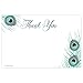 Peacock Feather Thank You Cards (20 Count)