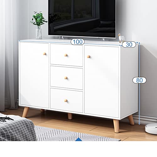 ZQNNFDC Erhöhter TV-Schrank, Übergröße, 3 Kommoden, 2 große...