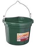 Tough 1 Flat Back Bucket, Hunter Green, 8-Quart
