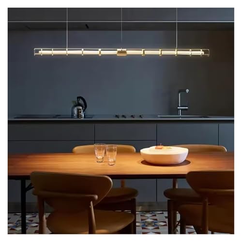 Bande LED suspendue pour éclairer une table de bar ou un coin café