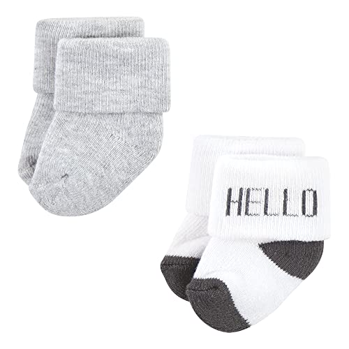 Image of Hudson Baby Baby 8-pack Cotton Rich Newborn and Terry Socks