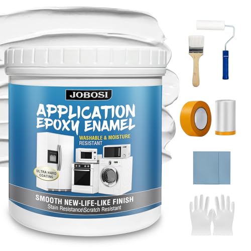 White appliance Rust Paint For Metal Paint for Interior and Exterior Projects - High-Gloss, Durable Coating for Home Appliances, Furniture, Metal, and Wood,16 FL Oz