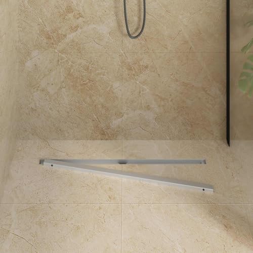 Bonde de douche 360° Slim en acier inox 80 cm réglable - 3