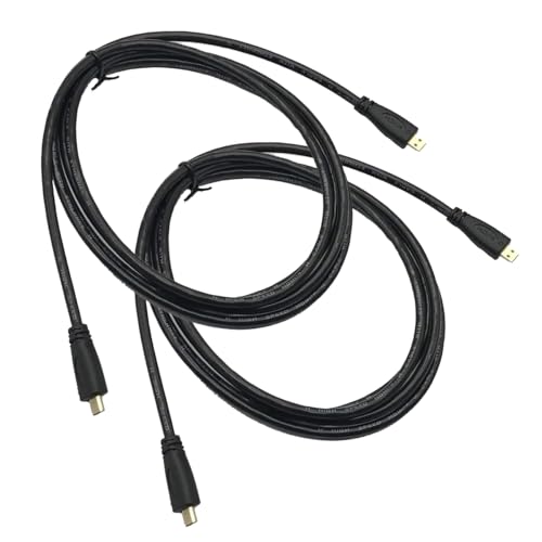 Seadream Micro HDMI Cable 6FT;2Pack Gold Plated High Speed Micro HDMI Type D Male to Male Cable 1.8M