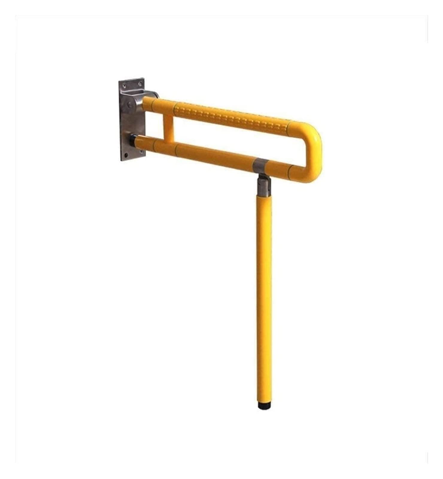 Maniglioni di Sostegno per Vasca da Bagno, Maniglia per Doccia, Pieghevoli e Antiscivolo, Ideali per Hotel, Bagno per disabili, WC, Anziani e Donne in Gravidanza - Giallo - 60 cm (