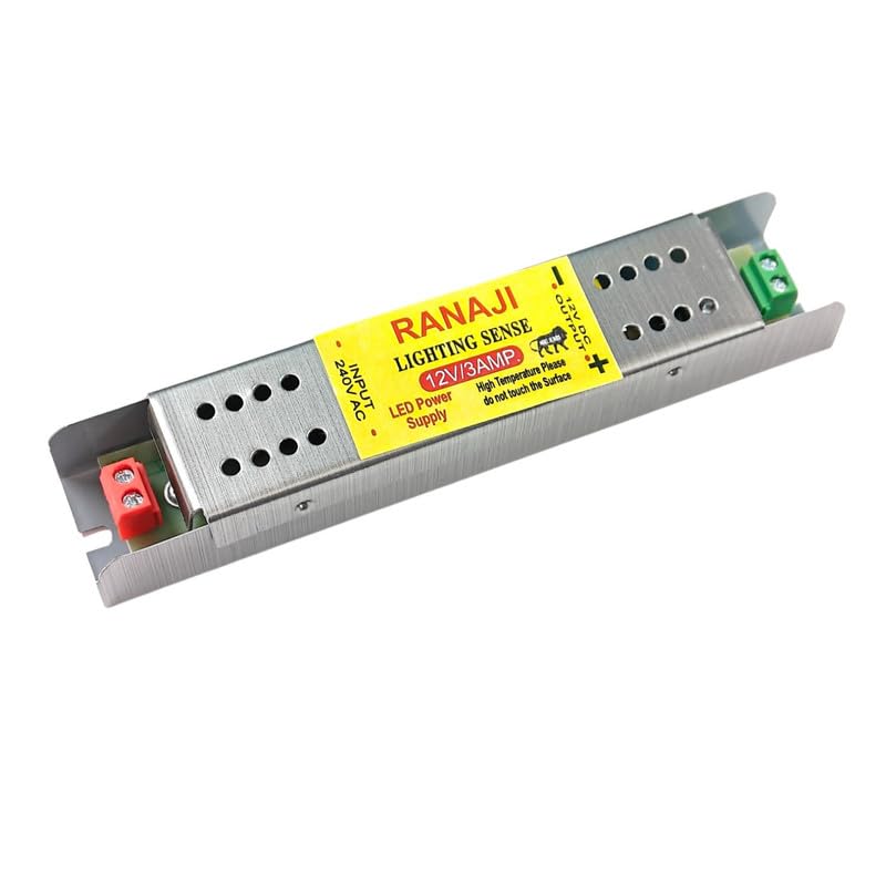 ERH India 12 Volt 3 Ampere AC to DC SMPS Power Supply LED Strip Light Driver Universal Regulated for Security System, Radio and LED Strip Light Lamp etc (B0D1CDPC6B) Amazon Price History, Amazon Price Tracker