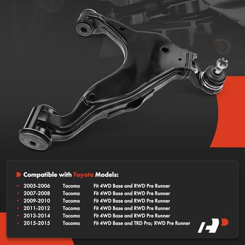 A-Premium Front Left Lower Control Arm, with Ball Joint & Bushing, Compatible with Toyota Tacoma 2005-2014 (4WD Base and RWD Pre Runner) & Tacoma 2015-2015 (4WD Base/TRD Pro and RWD Pre Runner) by A-premium - Used condition - Image 2
