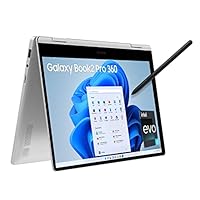 Samsung Galaxy Book2 Pro 360 Intel 12th Gen i7 EvoTM 33.78 cm (13.3″) Touchscreen 2-in-1 AMOLED Thin & Light Laptop (16 GB/512 GB SSD/Windows 11/MS Office/with S Pen/Silver/1.04Kg), NP930QED-KB2IN