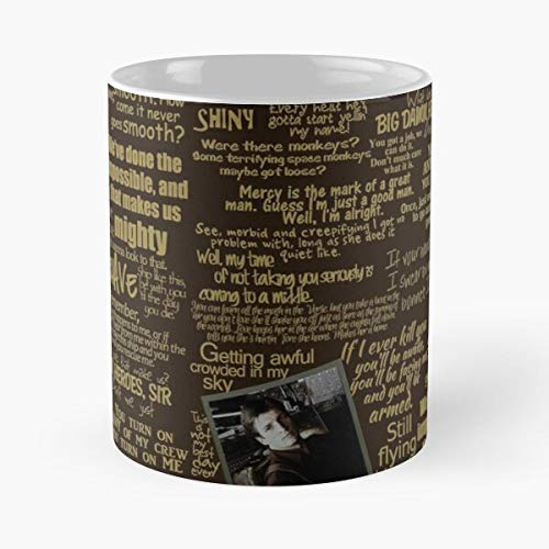Captain Serenity Malcolm Firefly Fillion Joss Nathan Geek Mal Reynolds - Best 11 Ounce Ceramic Mug - Classic Mug for Coffee, Tea, Chocolate or Latte