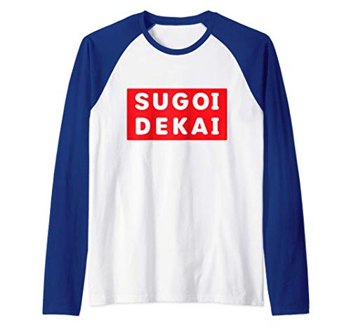 “Sugoi Dekai” So Big Anime Raglan Baseball Tee