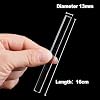 CoguZed 4 Pieces Acrylic Rods, Clear Acrylic Sticks, 6.3 x 0.5 Inch, DIY Crafts, Ylinder Rods