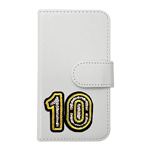 sslink Galaxy S26 Ultra 5G �Ή� �P�[�X �蒠�^ �i���o�[ 10 ���b�y�� �w�ԍ� ���� �f�R �L���L�� (�z���C�g) �_�C�A���[�^�C�v ���J�� �J�[�h���[ �t���b�v �J�o�[ �X�}�[�g�t�H��