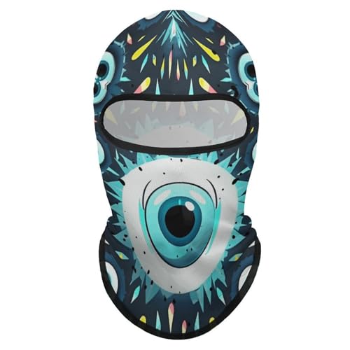 Balaclava para Hombres, Máscara de Esquí con Ojos Malignos, Cubreboca para Ciclismo y Temporada Invernal miniatura 1