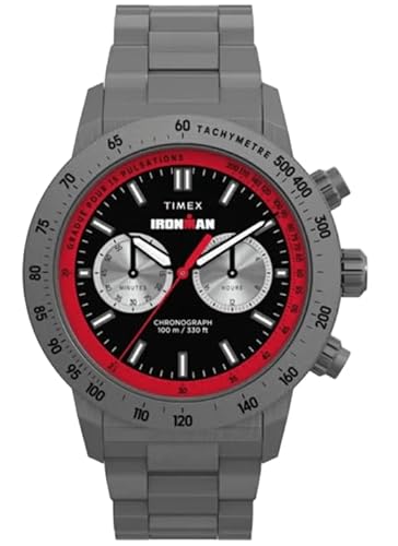 [TIMEX(�^�C���b�N�X)] �A�C�A���}�� �E�H�b�` �N�H�[�c 100M�h�� �~�l�����K���X �u���b�N������ TW2Y02000 ���j�Z�b�N�X[���K�i]