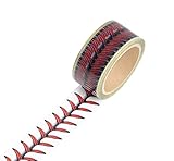 HOME&I Baseball Stitches Design Packaging Tape 44 Yard Cellophane Adhesive Baseball Tape (1)