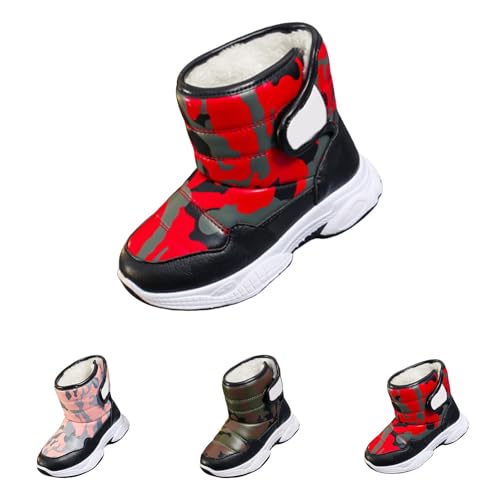 Kids Chunky Warm Snow Boots Boys Girls Winter Water𝗽roof Outdoor Slip 𝗥esistant Cold Weather Comfy Soft Shoes2