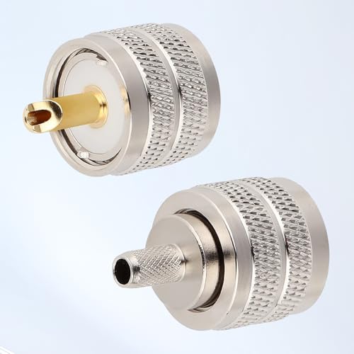 Conector UHF Macho PL259 para Cable RG58 x10 miniatura 2