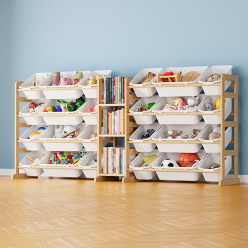 SpaceAid Large Toy Storage Organizer with 24 Bins and 3