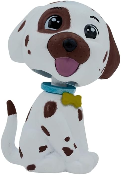 Car Dashboard Decoration Items – Cute Bobble Head Dog | Car Dashboard Accessories Toy | Fun Car Decor Accessories & Showpiece for Dashboard, Desk, Office, Study Table, Home Decor (White Brown)