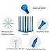 GFGL Golf Tees (Blue) Durable Bamboo Tees 100Pcs 3-1/4