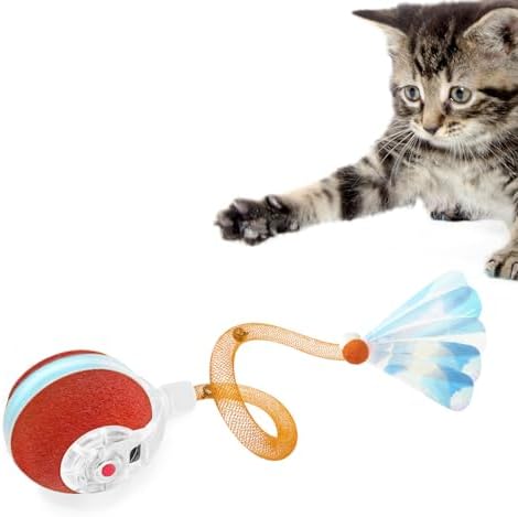 Interactive Cat Toy Ball for Domestic Cats, The Third Generation ...