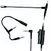 Produktbild Audio Kabel Adapter mit Boom Mikrofon Universal Lautstärke für Gaming PS4 Xbox One PC Laptop iPhone Android Handy zu 2,5 mm Kopfhörer Bose AKG Sennheiser Headset 150 cm