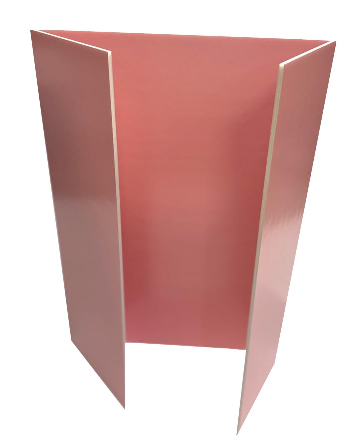 Pink Tri-Fold Foam Presentation Board A1 to A2 (840 x 594mm) โ Pack of 2 | Lightweight Display Board for Artwork, School Projects & Exhibitions