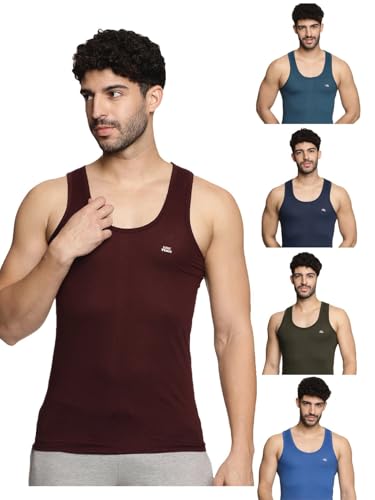 Image of LUX VENUS Men's Vest - 100% Cotton Premium Baniyan (Color May Vary)