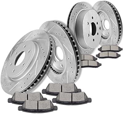 Brakes and Rotors, ECCPP Front Rear Brake Pads Rotors Kits fit for 2005-2018 for Nissan Frontier, 2005-2015 for Nissan Xterra, 2009-2012 for Suzuki Equator
